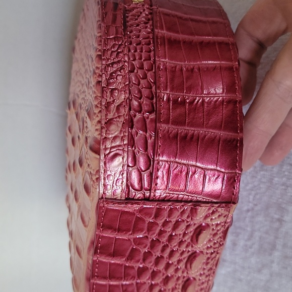 Brahmin Lane top handle Lotus canteen metallic leather handbag - Picture 10 of 15